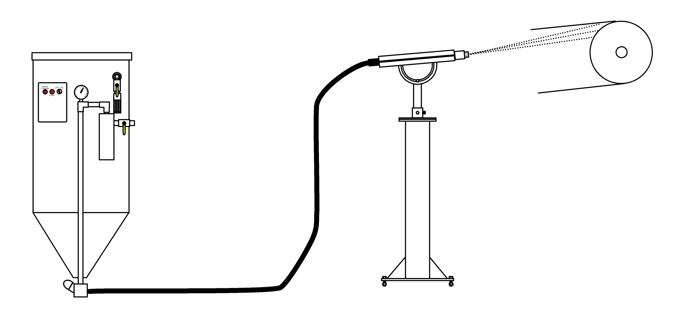 Graphic illustration on how the applied traction technology application works.