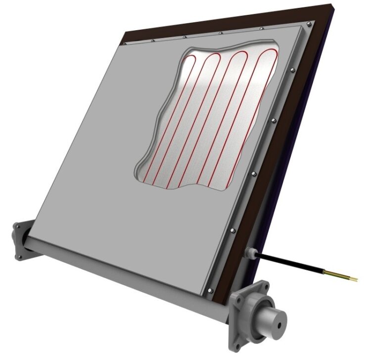 Heated Flop (diverter) Gate that keeps materials from freezing.