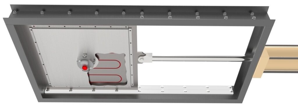 Custom sized HTR panel attached to the existing gate.